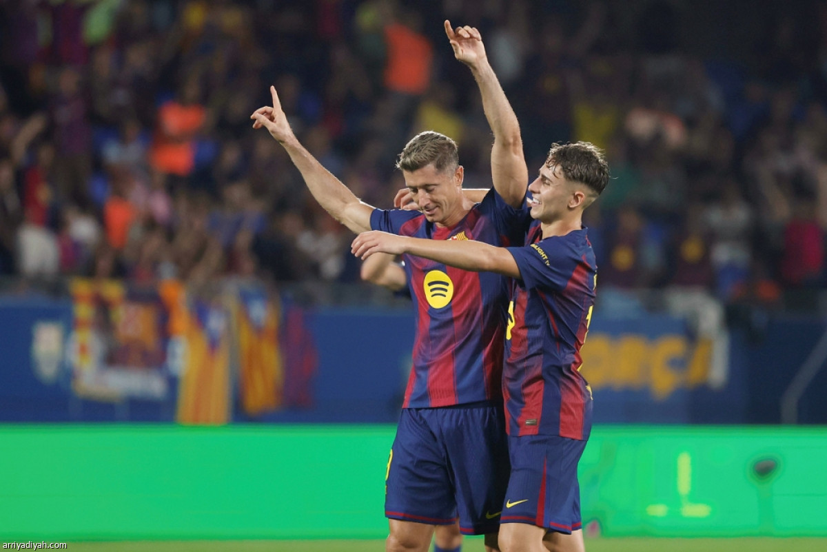 البارسا ينهض بسداسية